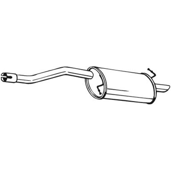 1 silencieux d'échappement arrière Bosal 154123