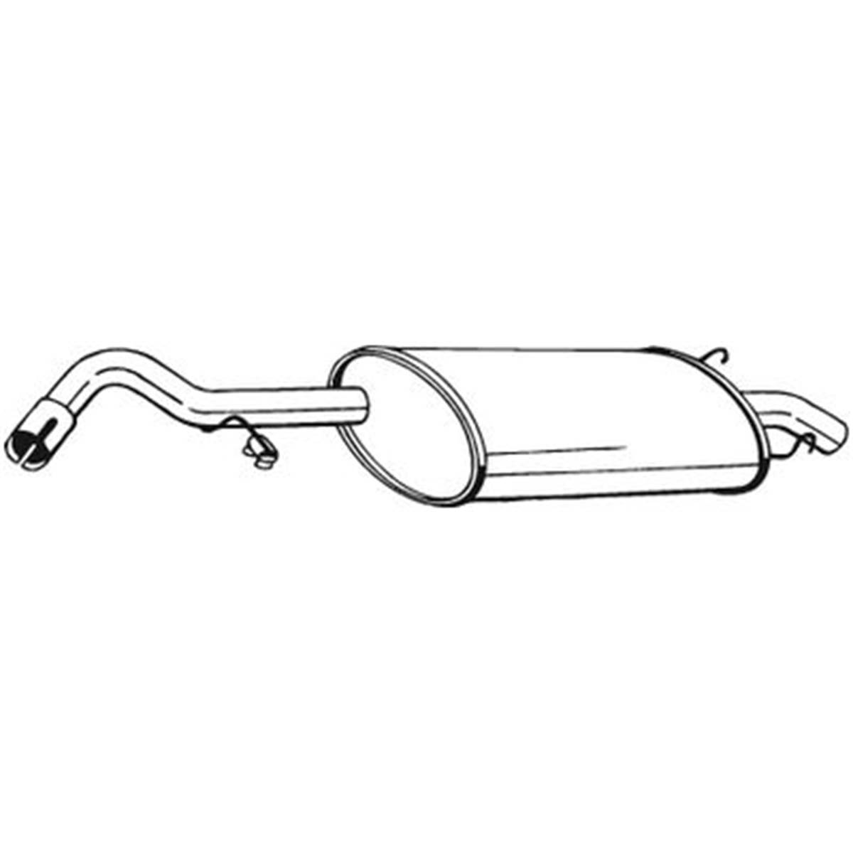 Silencieux D'échappement Arrière Bosal 154127