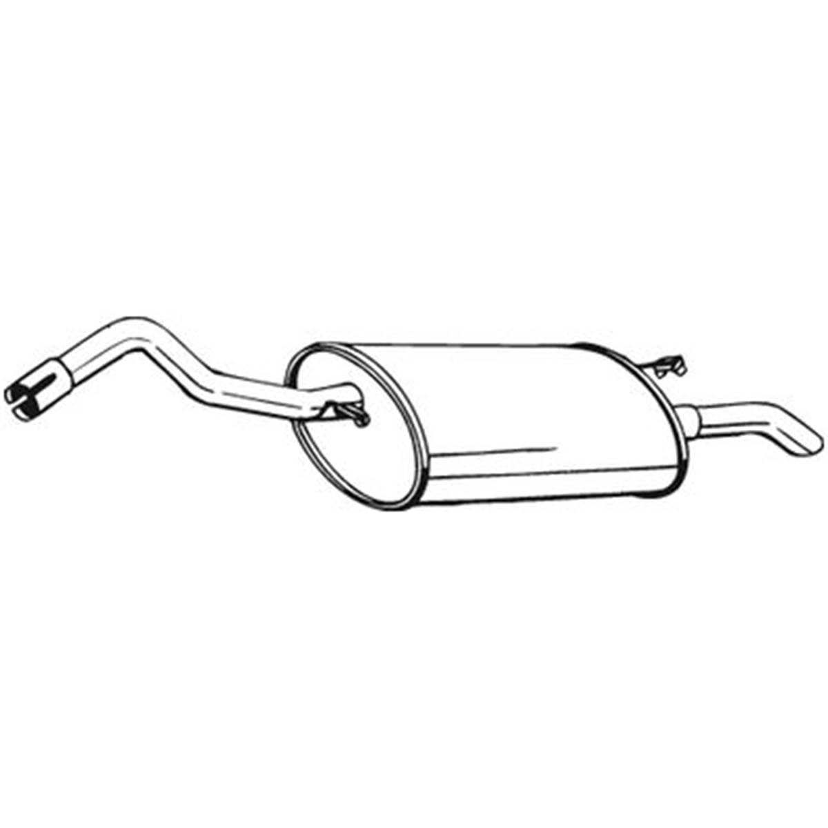 Silencieux D'échappement Arrière Bosal 154953