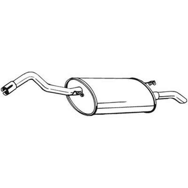 1 silencieux d'échappement arrière Bosal 154953