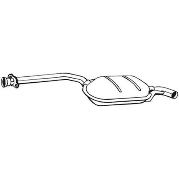 1 silencieux d'échappement intermédiaire Bosal 175185