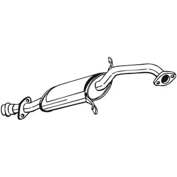1 silencieux d'échappement intermédiaire Bosal 177109