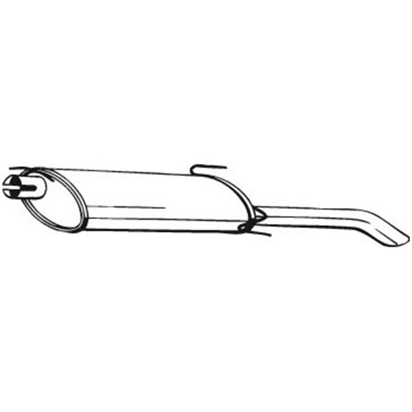 1 silencieux d'échappement arrière Bosal 185311