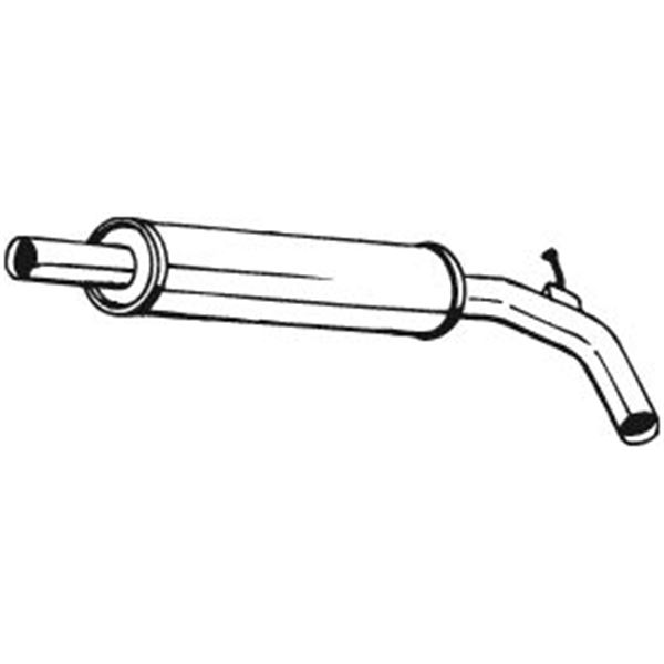 1 silencieux d'échappement intermédiaire Bosal 227463