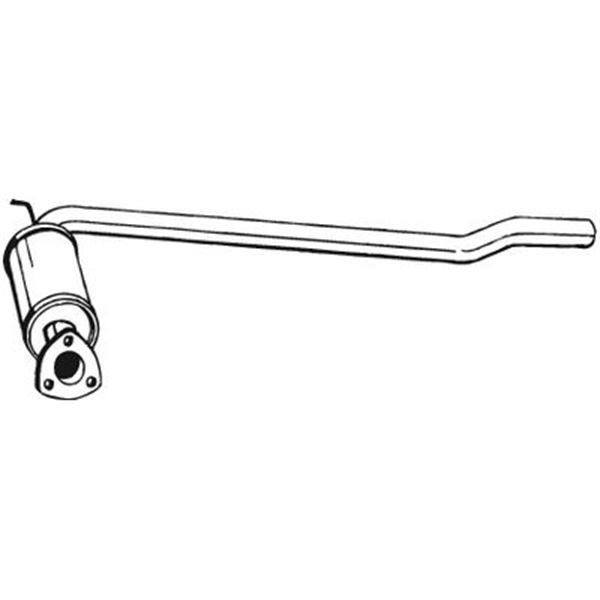 1 silencieux d'échappement intermédiaire Bosal 233113