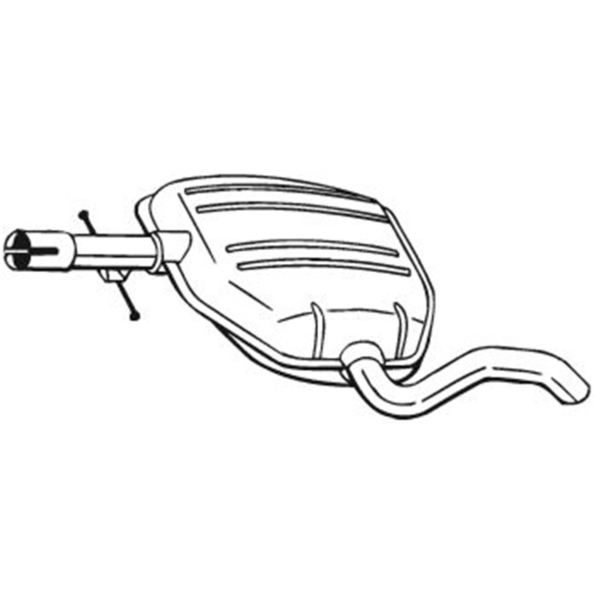 Silencieux D'échappement Intermédiaire Bosal 233245