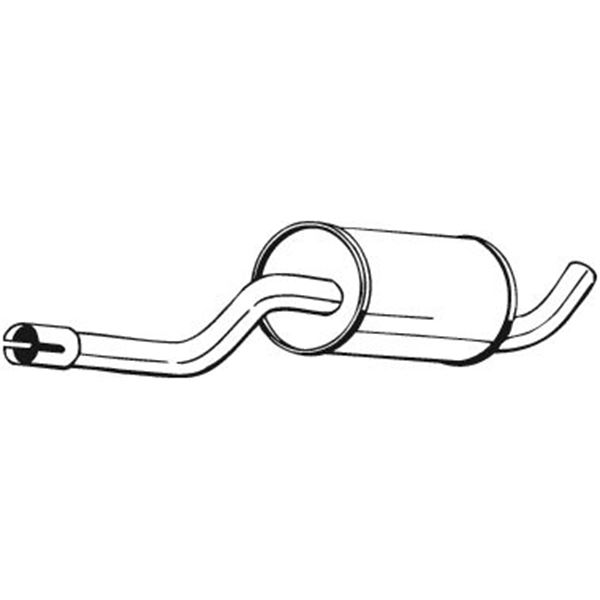 1 silencieux d'échappement intermédiaire Bosal 235017