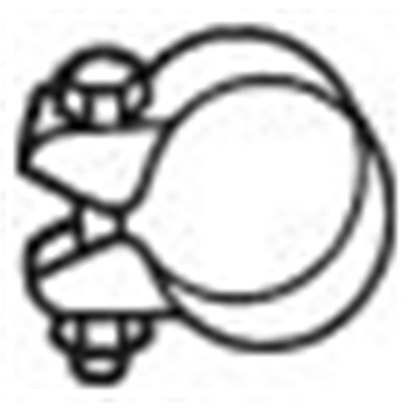 1 collier d'échappement M10 Bosal 250351