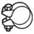 1 collier d'échappement M10 Bosal 250351