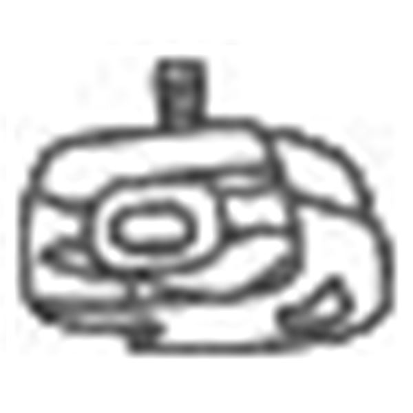 1 silentbloc d'échappement Bosal 255010