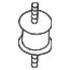 1 silentbloc d'échappement Bosal 255038
