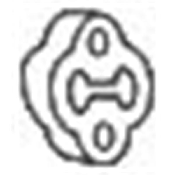 1 silentbloc d'échappement Bosal 255170