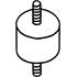 1 silentbloc d'échappement Bosal 255517