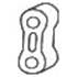 1 silentbloc d'échappement Bosal 255789