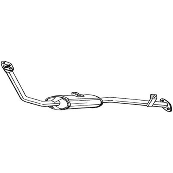 1 silencieux d'échappement avant Bosal 278041