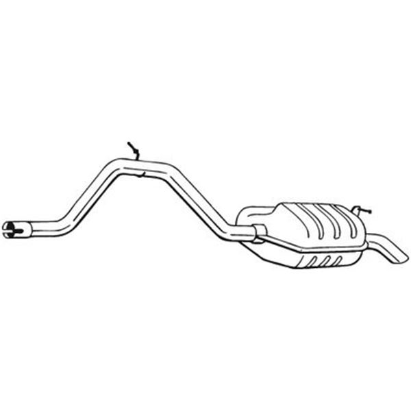 1 silencieux d'échappement arrière Bosal 278091