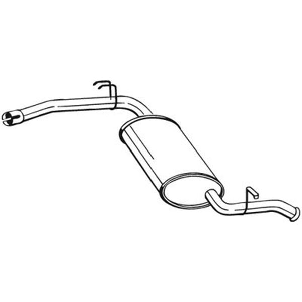 1 silencieux d'échappement arrière Bosal 278503