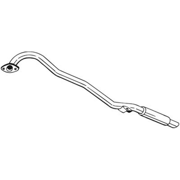 1 silencieux d'échappement arrière Bosal 278549