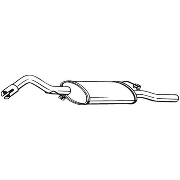1 silencieux d'échappement arrière Bosal 278581