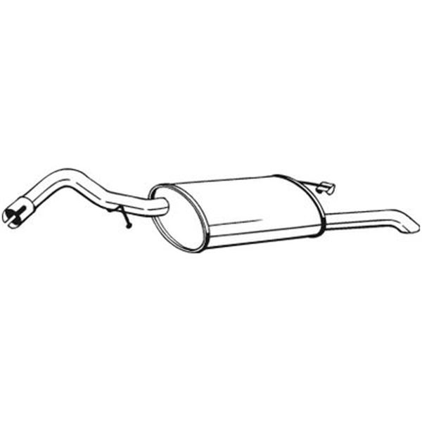 1 silencieux d'échappement arrière Bosal 278583