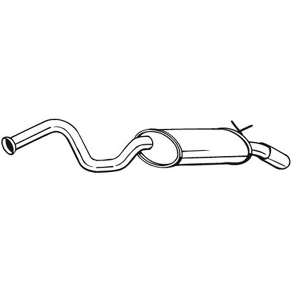 1 silencieux d'échappement arrière Bosal 278639