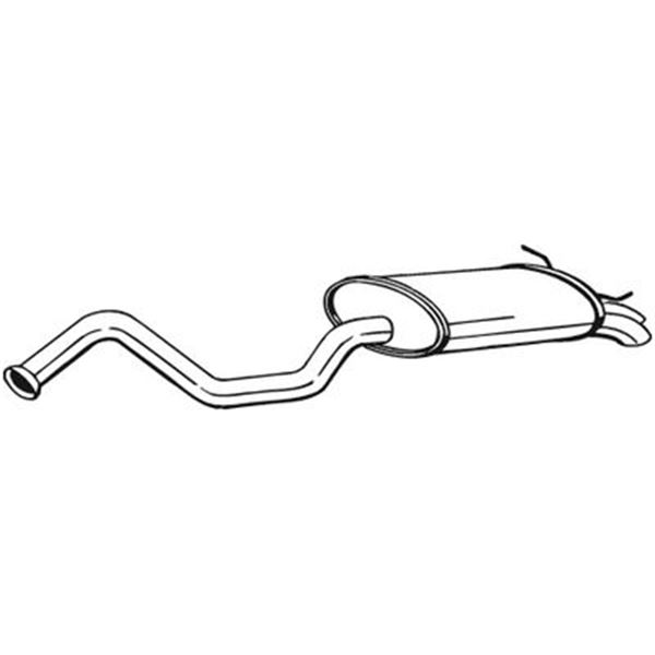 1 silencieux d'échappement arrière Bosal 278735