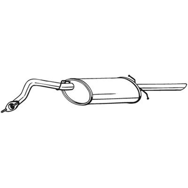 1 silencieux d'échappement arrière Bosal 278875