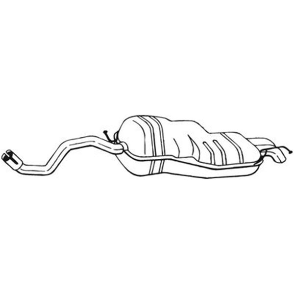 1 silencieux d'échappement arrière Bosal 279107