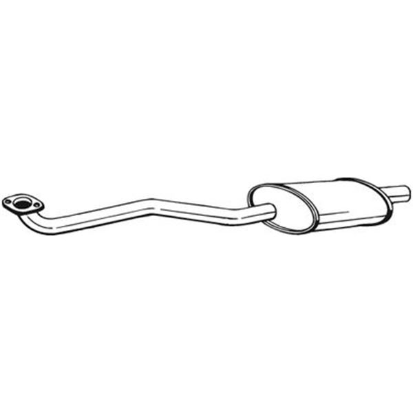 1 silencieux d'échappement intermédiaire Bosal 279195