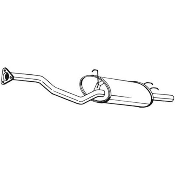 1 silencieux d'échappement arrière Bosal 279395