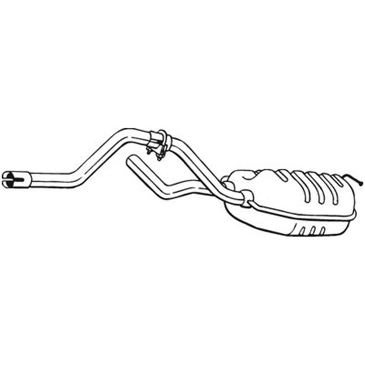 Silencieux D'échappement Intermédiaire Bosal 279597