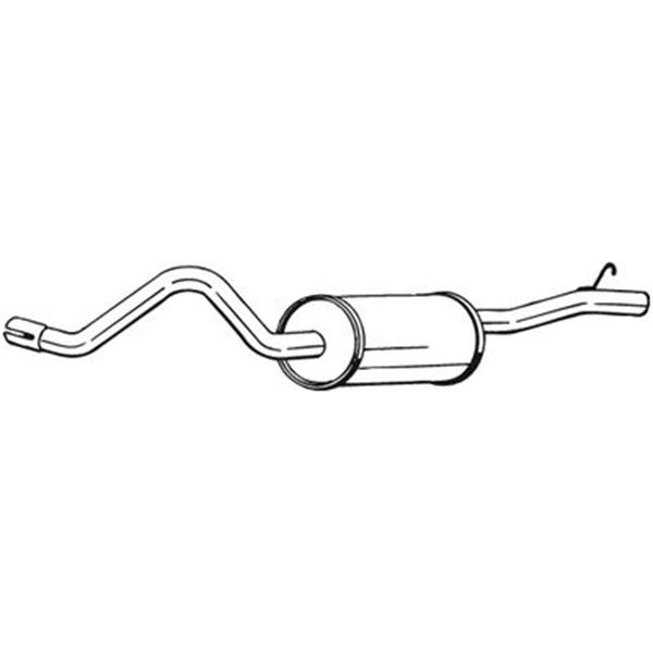 1 silencieux d'échappement arrière Bosal 279765