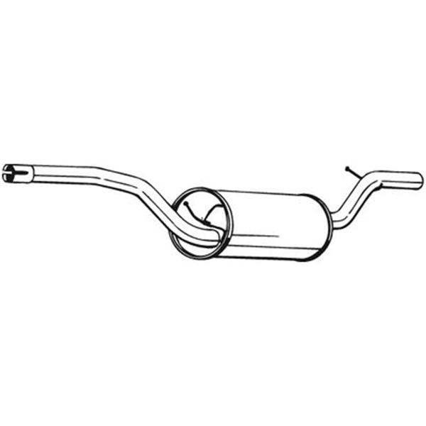 1 silencieux d'échappement intermédiaire Bosal 280251