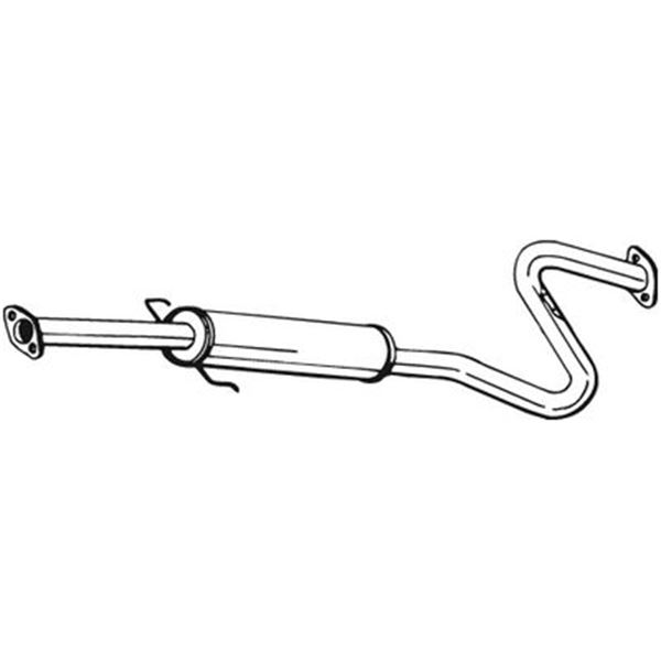 1 silencieux d'échappement intermédiaire Bosal 281215