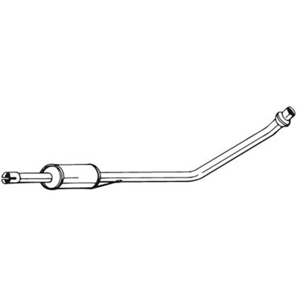1 silencieux d'échappement intermédiaire Bosal 281235