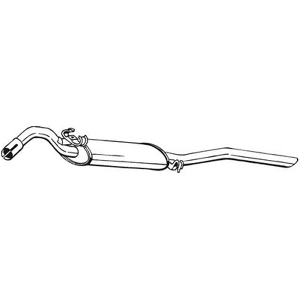 1 silencieux d'échappement arrière Bosal 281703