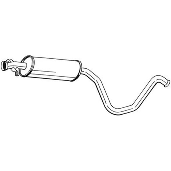 1 silencieux d'échappement intermédiaire Bosal 281831