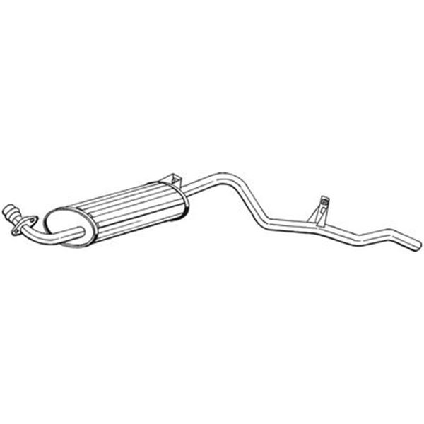 1 silencieux d'échappement arrière Bosal 281837