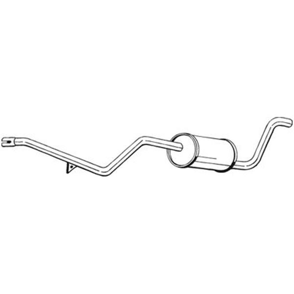 1 silencieux d'échappement arrière Bosal 282231