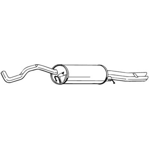 1 silencieux d'échappement arrière Bosal 282367