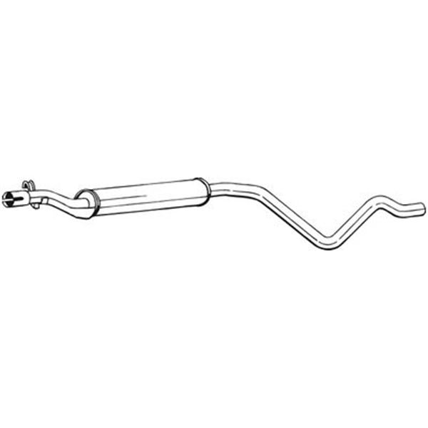 1 silencieux d'échappement intermédiaire Bosal 282509