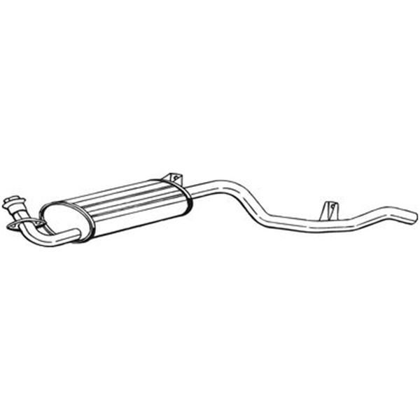 1 silencieux d'échappement arrière Bosal 282659