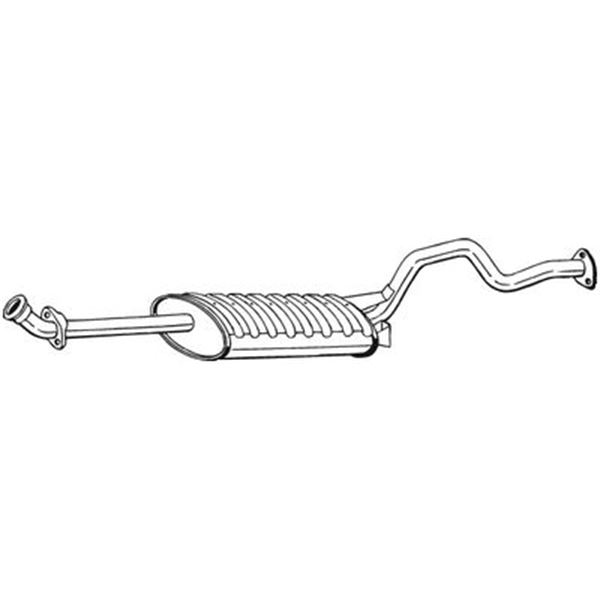 1 silencieux d'échappement intermédiaire Bosal 282891
