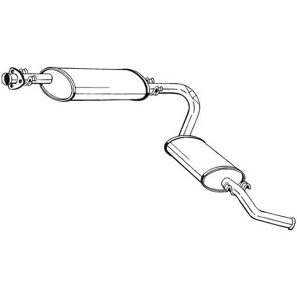 1 silencieux d'échappement arrière Bosal 283011