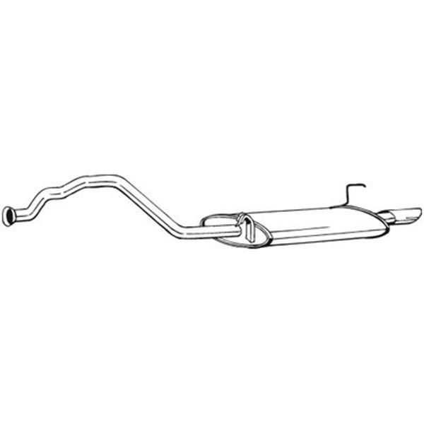 1 silencieux d'échappement arrière Bosal 283017