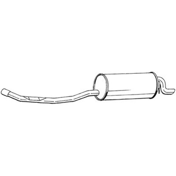 1 silencieux d'échappement arrière Bosal 283139