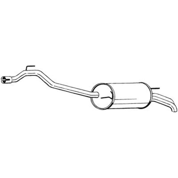 1 silencieux d'échappement arrière Bosal 283483