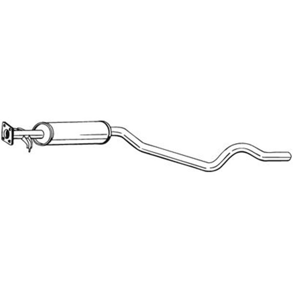 1 silencieux d'échappement intermédiaire Bosal 283797