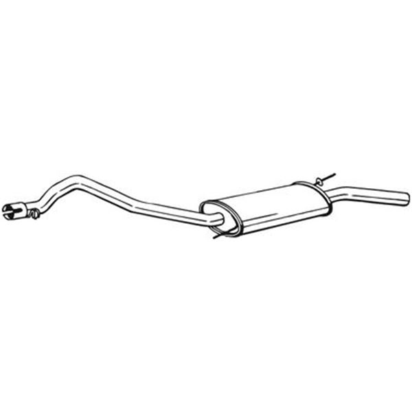 1 silencieux d'échappement arrière Bosal 283925