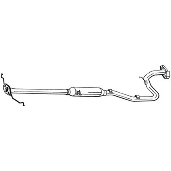 1 silencieux d'échappement intermédiaire Bosal 284009